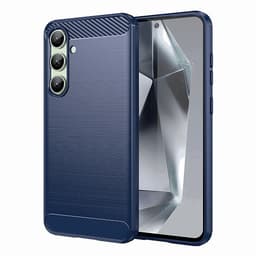 Mobilskal till Galaxy S24 FE Carbon Flexible - Blå