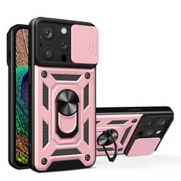 Mobilskal till iPhone 15 Pro Camshield Hybrid Armor - Rosa