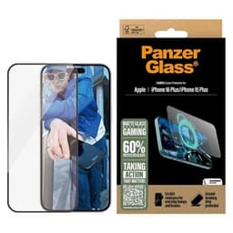 PanzerGlass iPhone 16 Plus hærdet glas Skærmbeskytter Ultra-Bred Gaming - Klar