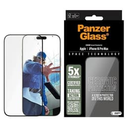 PanzerGlass iPhone 16 Pro Max Plastfilm Skærmbeskytter Keramisk Ultra-Bred