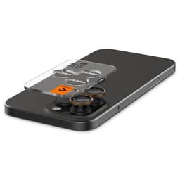 [2-Pack] Spigen iPhone 16 Pro Max/16 Pro Linsskydd Härdat glas EZ FIT