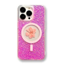 BOOM Mobilskal till iPhone 14 Pro Magsafe Drop-Proof - Rosa Flower