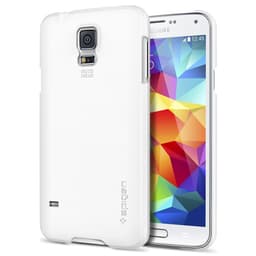 SPIGEN Ultra Fit Skal till Samsung Galaxy S5 (Vit) + Skärmskydd