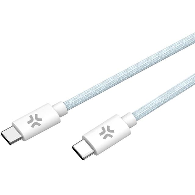 CELLY USB-C till USB-C kabel 60W 1.5m - Ljusblå