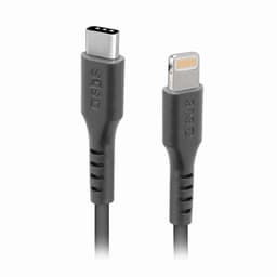 SBS USB-C - Lightningkabel 1m - Sort