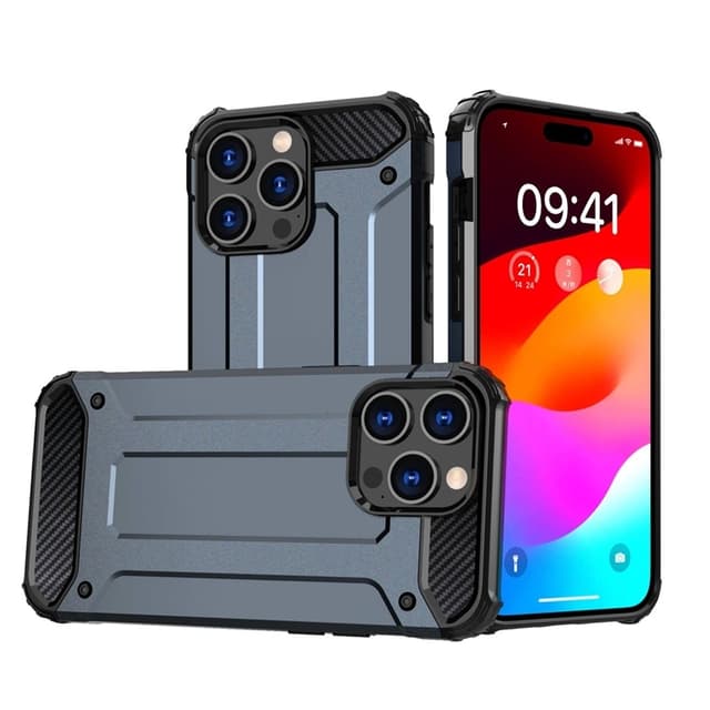 Mobilskal till iPhone 15 Pro Max Hybrid Armor - Blå