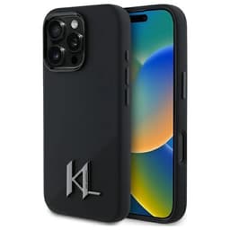 Karl Lagerfeld Mobilskal till iPhone 16 Pro MagSafe Shadow Metal Initial