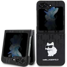 Karl Lagerfeld Mobilskal till Galaxy Z Flip 5 Saffiano Monogram Choupette Pin