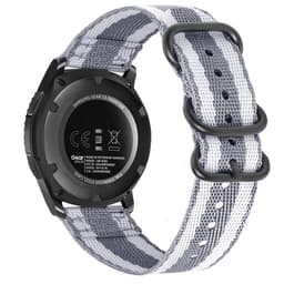 Nylon Klockarmband för Samsung Galaxy Watch 4 & Huawei GT 4 Twill grå