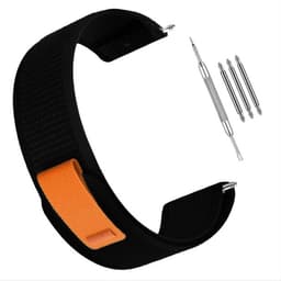 Garmin-kompatibel nylonreim til klokke 22 mm - Forerunner 245/255/265M Sort