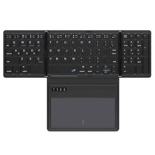 Fällbart Bluetooth-tangentbord med styrplatta