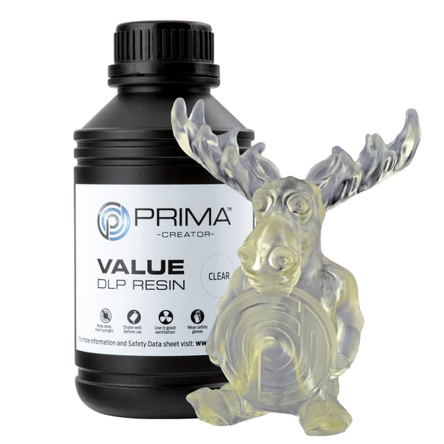 PrimaCreator Værdi UV-harpiks-500 ml-klar