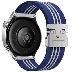 22mm Nylon Vevd Klokkereim for Huawei GT5/Watch 3/4 Pro Blå