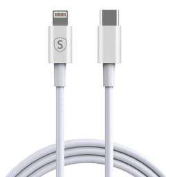 SiGN USB-C till Lightning kabel 2.1A 0.25m - Vit