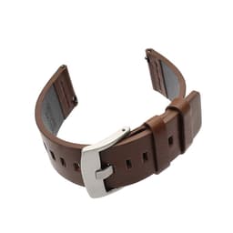 24 mm:n nahkaranneke Suunto 9:lle ja Fossil-älykellolle kahvia