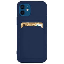 Silicone Korthållare Skal Samsung Galaxy A72 4G / 5G - Marinblå