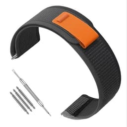 Garmin-kompatibel nylonreim til klokke 22 mm - Forerunner 245/255/265M Svarte + grå prikker