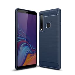 Carbon Brushed Mobilskal till Samsung Galaxy A9 (2018) - Blå