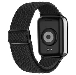 Xiaomi Flettet klokkereim i nylon Sort Xiaomi Mi Band 3/4/5/6