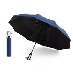 Automaattinen sateenvarjo - 10 kylkiluuta, suuri koko Laivastonsininen