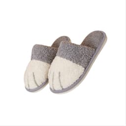Koselige Hjemmesko i Bomull for Par - Sklisikre Unisex Innendørssko Grå M