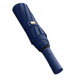 Tuulenpitävä ja UV-suojattu taitettava sateenvarjo yrityksille Laivastonsininen