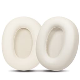Protein Leather Erstatningsøreputer Kompatibel med Edifier W800BT Free Hodetelefoner - Sett med 2 Hvit