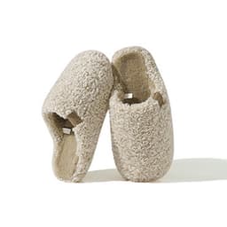 Varme, sklisikre tøfler i lammeull til innendørs bruk (par) M