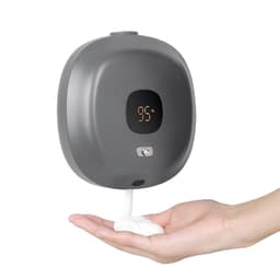 Veggmontert automatisk skumsåpedispenser - berøringsfri infrarød sensor, ideell for hjem og hotell Sort