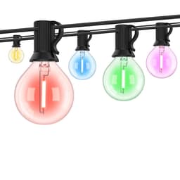 15m 25 LED Lyslenke - EU-plugg - Flerfarget med 1 Ekstra Pære