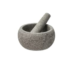 Funktion Mortar with pestle Dia. 16 x 8 cm Granite grey