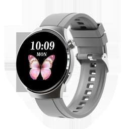 Smartklocka med dynamisk 3D-urtavla och aktivitetsmätning Grå