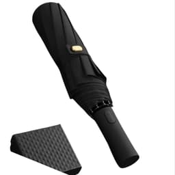 Vindtätt & UV-skydd hopfällbart paraply för företag Svart