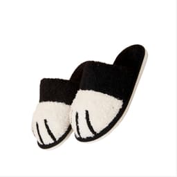 Koselige Hjemmesko i Bomull for Par - Sklisikre Unisex Innendørssko Sort M