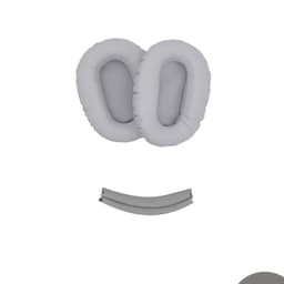 Erstatningsøreputer + Hodebåndsett Kompatibelt med Sony WH-CH710N/CH720N (3-Dels Sett) Grå