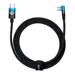 Baseus Elbow USB USB-C till USB-C kabel 100W 2m - Blå