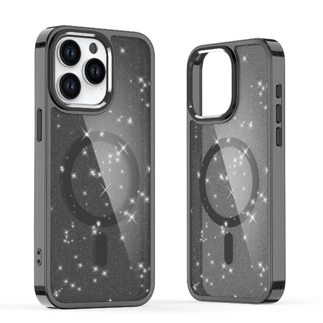 Mobilskal till iPhone 16 Pro Max Magsafe Glitter - Svart