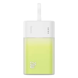 Baseus Powerbank 5200mAh Popsicle 20W - Vit/Grön