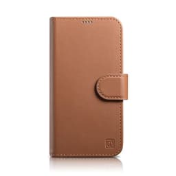 iCarer iPhone 14 Pro Plånboksfodral 2in1 Läder - Brun