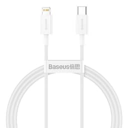 Baseus Superior USB-C till Lightning kabel 20 W 1m - Vit
