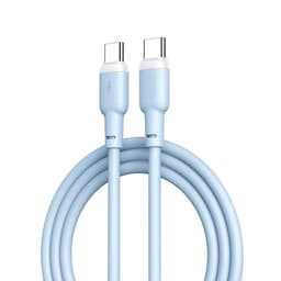XO USB-C Till USB-C 60W 1m Kabel PD NB208B - Blå