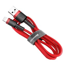 Baseus Cafule USB-A till Lightning kabel QC 3.0 1.5 A 2m Röd