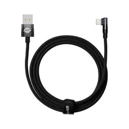 Baseus Elbow USB-A till Lightning kabel 2m - Svart