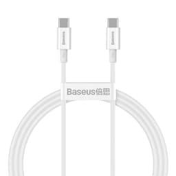 Baseus USB-C Till USB-C Kabel 100W 1m Superior PD - Vit