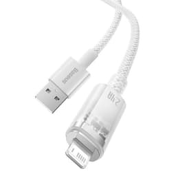 Baseus USB-A till Lightning kabel Explorer 2.4A 2m - Vit