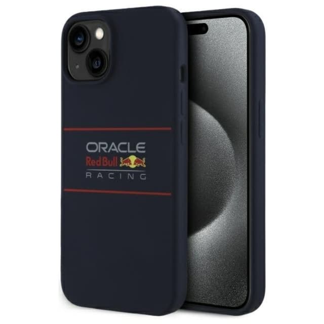 Red Bull telefonetui til iPhone 14 MagSafe silikone vandret logo