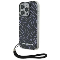 Karl Lagerfeld Mobilskal till iPhone 16 Pro Zebra Med Sladd - Lila