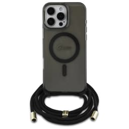 Guess Mobilskal till iPhone 16 Pro MagSafe Crossbody Cord Script - Svart
