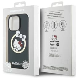 Hello Kitty Mobilskal till iPhone 16 MagSafe IML Fun Bow - Svart