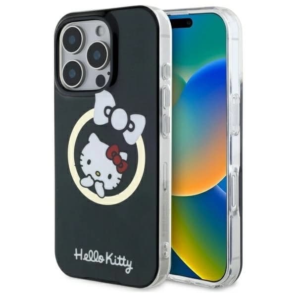 Hello Kitty Mobilskal till iPhone 16 Pro MagSafe IML Fun Bow